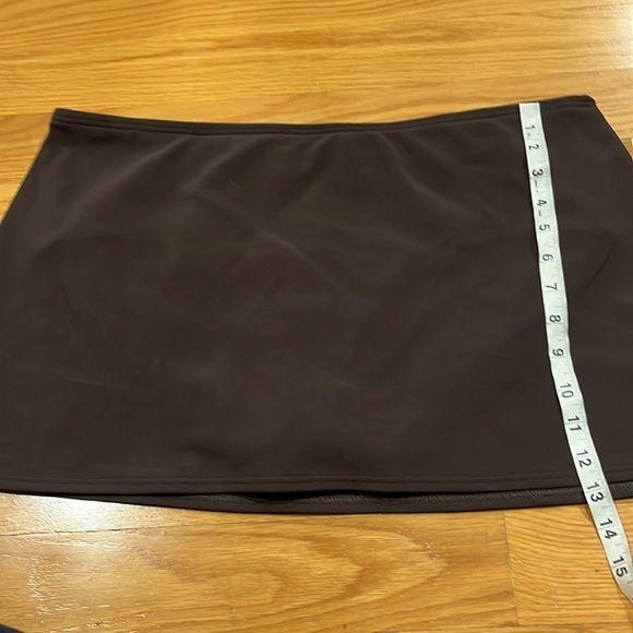 LANDS’ End womens brown swim skirt size 18 . - Picture 4 of 9